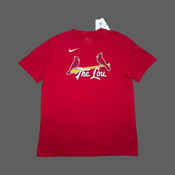 Nike MLB 'The Lou' St. Louis Cardinals Paul Goldschmidt #46 Red Tee Size L NWT - Picture 1 of 8